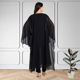 Women's Sequins Motifs Embellished Georgette Kaftan Set