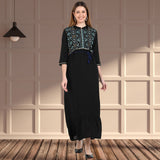 Timeless Elegance: Women's Embroidered Ankle-Length Kurti