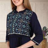 Timeless Elegance: Women's Embroidered ankle Length Kurti