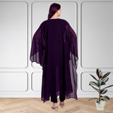 ✨ Georgette Sequins Embroidered Kaftan Pant Set