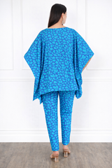 Women’s Floral Printed Kaftan Pant Co-Ord Set – Stylish & Comfortable Lounge Wear