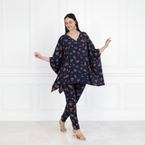 Women’s Floral Printed Kaftan Pant Co-Ord Set – Stylish & Comfortable Lounge Wear