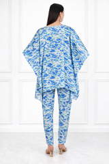 Women’s Floral Printed Kaftan Pant Co-Ord Set – Stylish & Comfortable Lounge Wear