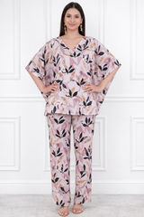 Women’s Floral Printed Kaftan Pant Co-Ord Set – Stylish & Comfortable Lounge Wear
