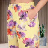 🌸 Floral Printed Kurti Pant Co-Ord Spandex Set 🌸