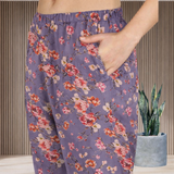 🌸 Floral Print Spandex Kurti Pant Co-Ord Set for Women 🌸