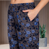 ✨ Floral Printed Kurti Pant Co-Ord Set (Spandex Fabric) ✨