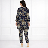 🌸 Floral Printed Spandex Kurti Pant Co-Ord Set 🌸