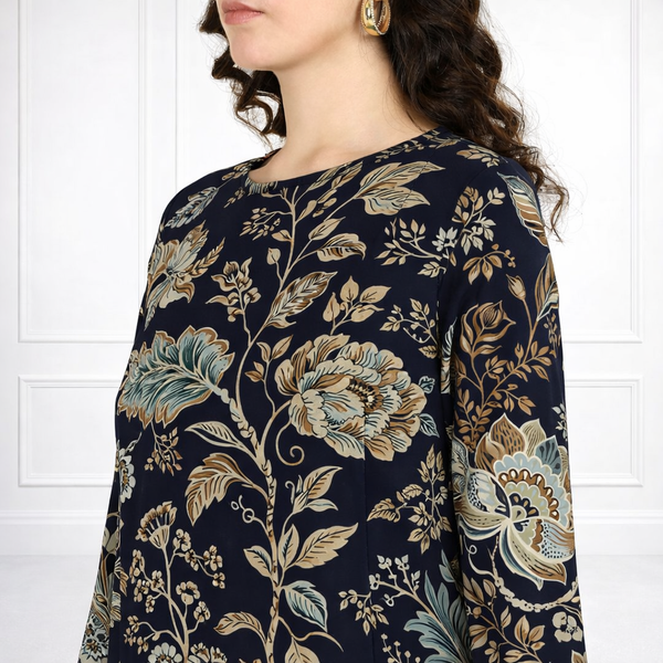 🌸 Floral Printed Spandex Kurti Pant Co-Ord Set 🌸