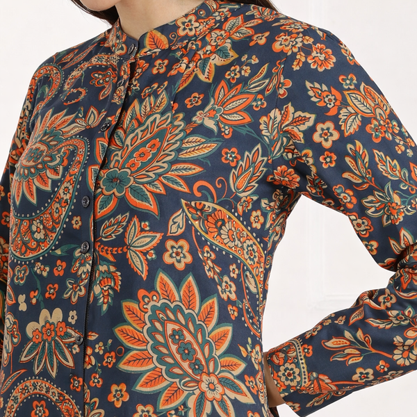 ✨ Printed Spandex Kurti Pant Co-Ord Set ✨