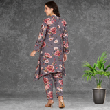 ✨ Printed Spandex Kurti Pant Co-Ord Set ✨