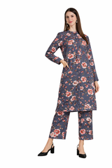 ✨ Printed Spandex Kurti Pant Co-Ord Set ✨