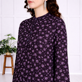 🌸 Floral Printed Spandex Kurti Pant Co-Ord Set 🌸