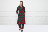 ✨ Printed Spandex Kurti Pant Co-Ord Set ✨