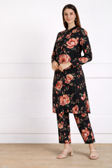 ✨ Printed Spandex Kurti Pant Co-Ord Set ✨