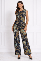 Spandex Floral Print Jacket & Pant Co-Ord Set for Women