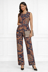 Spandex Floral Print Jacket &amp; Pant Co-Ord Set for Women