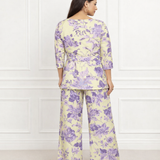 🌸 Women’s Floral Printed Spandex Top & Pant Co-Ord Set 🌸  Stylish | Stretchable | Everyday Comfort