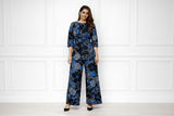 🌸 Women’s Floral Printed Spandex Top & Pant Co-Ord Set 🌸