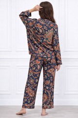 🌺 Women Floral Printed Spandex Top & Pant – 2-Piece Co-Ord Set 🌺