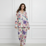 🌺 Women Floral Printed Spandex Top & Pant – 2-Piece Co-Ord Set 🌺