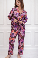 🌺 Women Floral Printed Spandex Top & Pant – 2-Piece Co-Ord Set 🌺