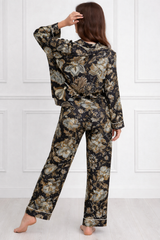 🌺 Women Floral Printed Spandex Top & Pant – 2-Piece Co-Ord Set 🌺