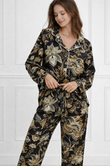 🌺 Women Floral Printed Spandex Top & Pant – 2-Piece Co-Ord Set 🌺