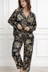 🌺 Women Floral Printed Spandex Top & Pant – 2-Piece Co-Ord Set 🌺