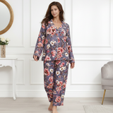 🌺 Women Floral Printed Spandex Top & Pant – 2-Piece Co-Ord Set 🌺