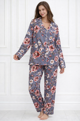 🌺 Women Floral Printed Spandex Top & Pant – 2-Piece Co-Ord Set 🌺