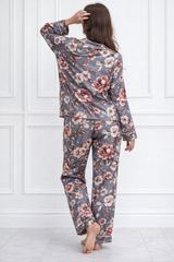 🌺 Women Floral Printed Spandex Top & Pant – 2-Piece Co-Ord Set 🌺