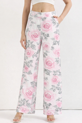 🌸 Women Floral Printed Spandex Shrug, Top & Pant – 3-Piece Co-Ord Set 🌸