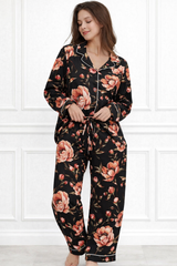 🌺 Women Floral Printed Spandex Top & Pant – 2-Piece Co-Ord Set 🌺