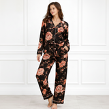 🌺 Women Floral Printed Spandex Top & Pant – 2-Piece Co-Ord Set 🌺
