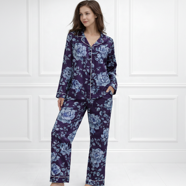 🌺 Women Floral Printed Spandex Top & Pant – 2-Piece Co-Ord Set 🌺