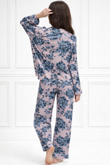 🌺 Women Floral Printed Spandex Top & Pant – 2-Piece Co-Ord Set 🌺