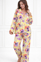 🌺 Women Floral Printed Spandex Top & Pant – 2-Piece Co-Ord Set 🌺