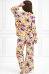 🌺 Women Floral Printed Spandex Top & Pant – 2-Piece Co-Ord Set 🌺