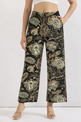 🌺 Women Floral Printed Spandex Top & Pant – 2-Piece Co-Ord Set 🌺