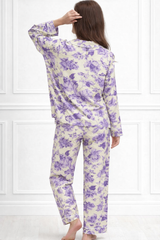 🌺 Women Floral Printed Spandex Top & Pant – 2-Piece Co-Ord Set 🌺