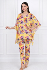 Women Floral Printed Kaftan Pant Set