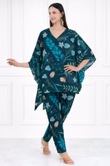 Women Floral Printed Kaftan Pant Set