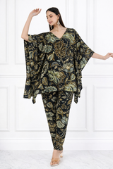 Women Floral Printed Kaftan Pant Set