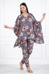 Women Floral Printed Kaftan Pant Set