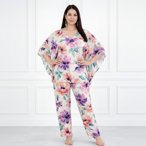 Women Floral Printed Kaftan Pant Set