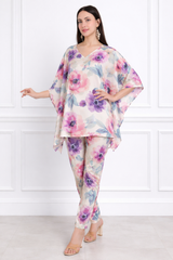 Women Floral Printed Kaftan Pant Set
