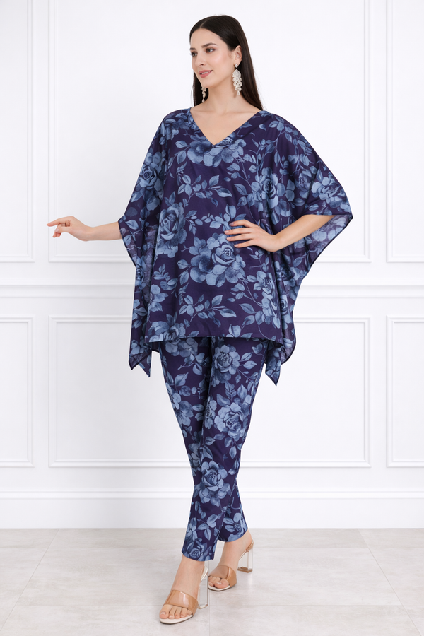 Women Floral Printed Kaftan Pant Set