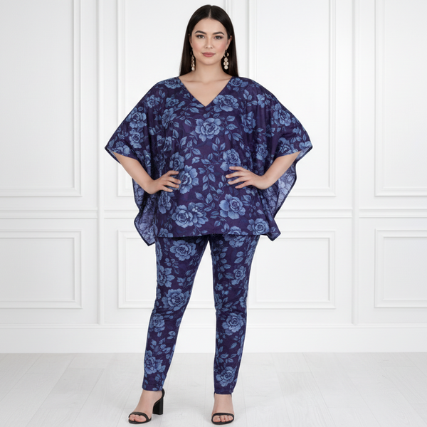 Women Floral Printed Kaftan Pant Set
