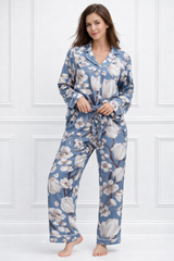 🌺 Women Floral Printed Spandex Top & Pant – 2-Piece Co-Ord Set 🌺